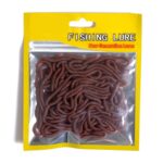 Artificial Soft Earthworm 8cm- 50pcs Bag - Image 3